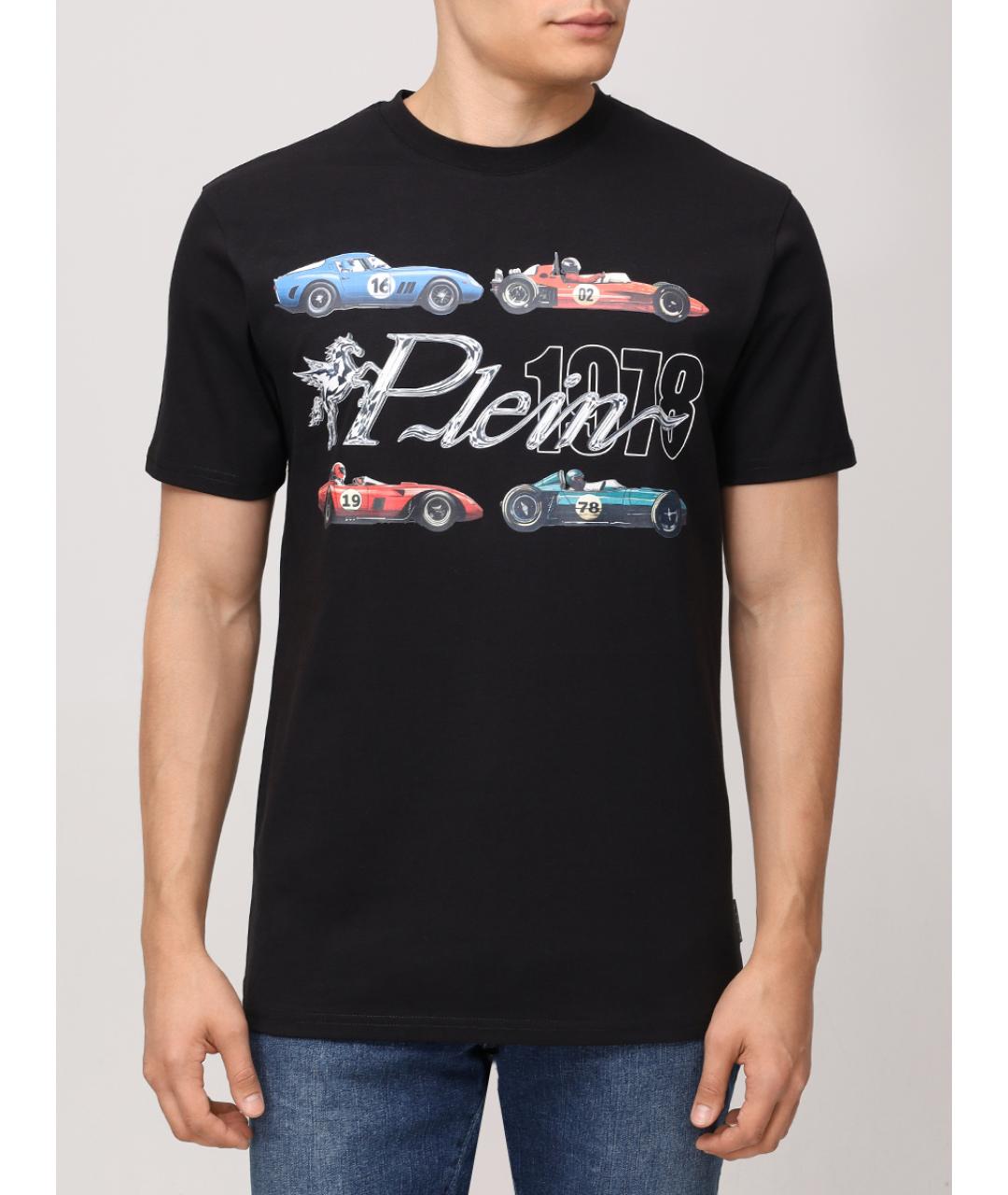 PHILIPP PLEIN Черная хлопковая футболка, фото 4