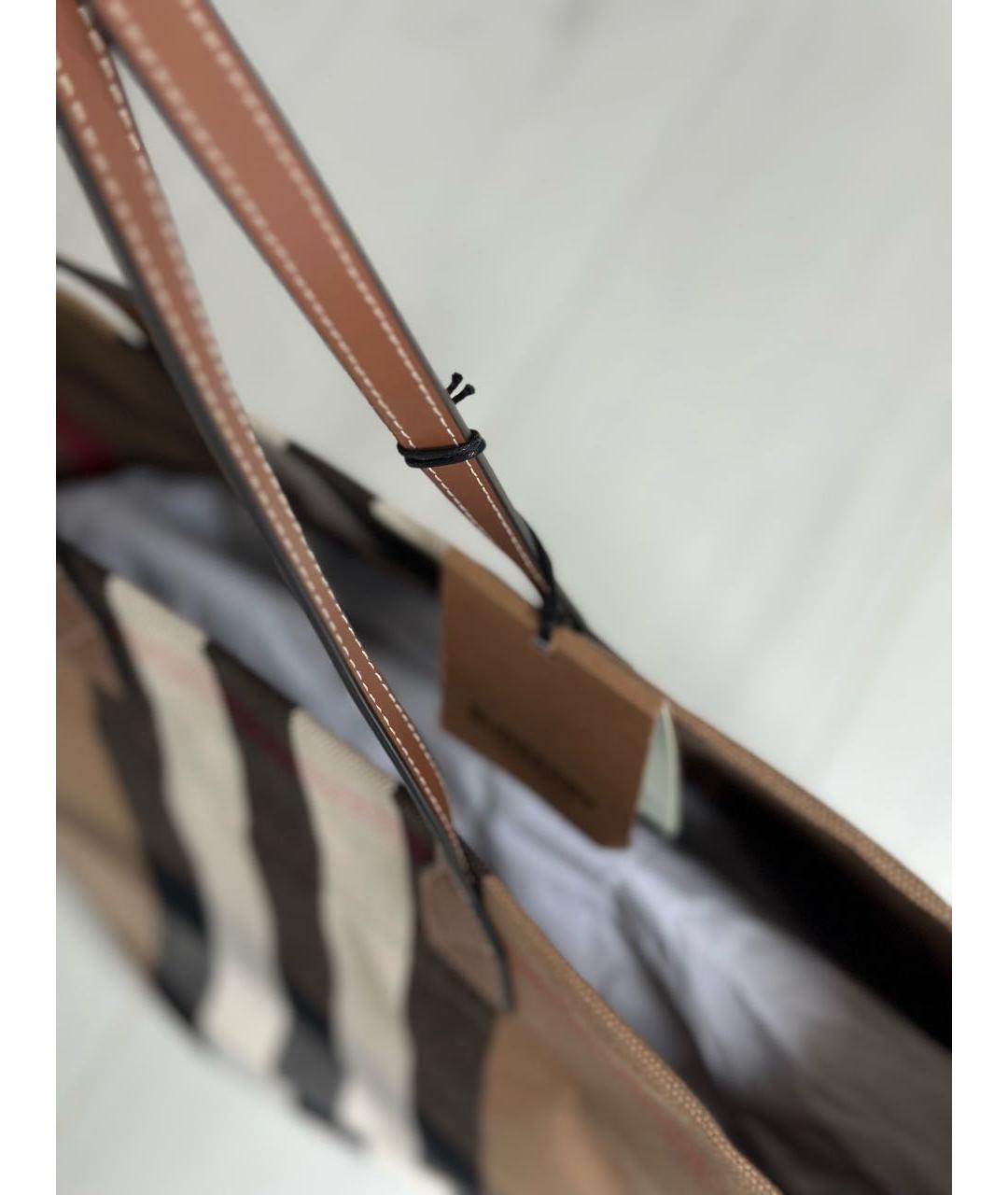 BURBERRY Мульти хлопковая сумка тоут, фото 3