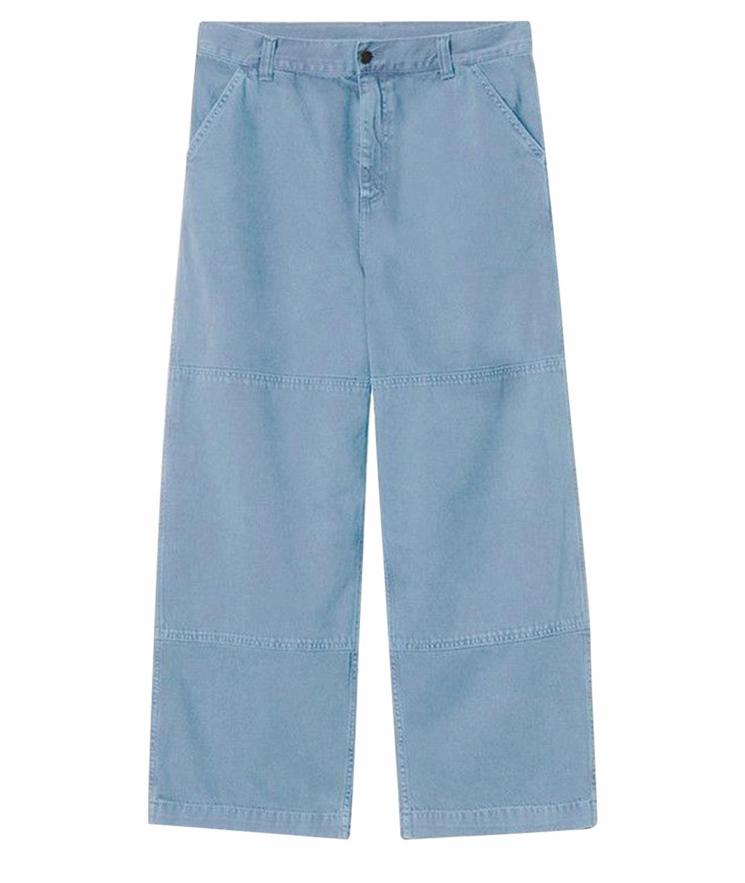 CARHARTT WIP Голубые хлопковые повседневные брюки, фото 1