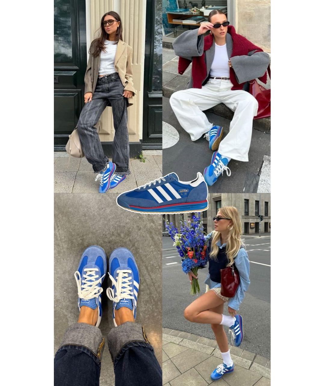 ADIDAS Синие кроссовки, фото 7