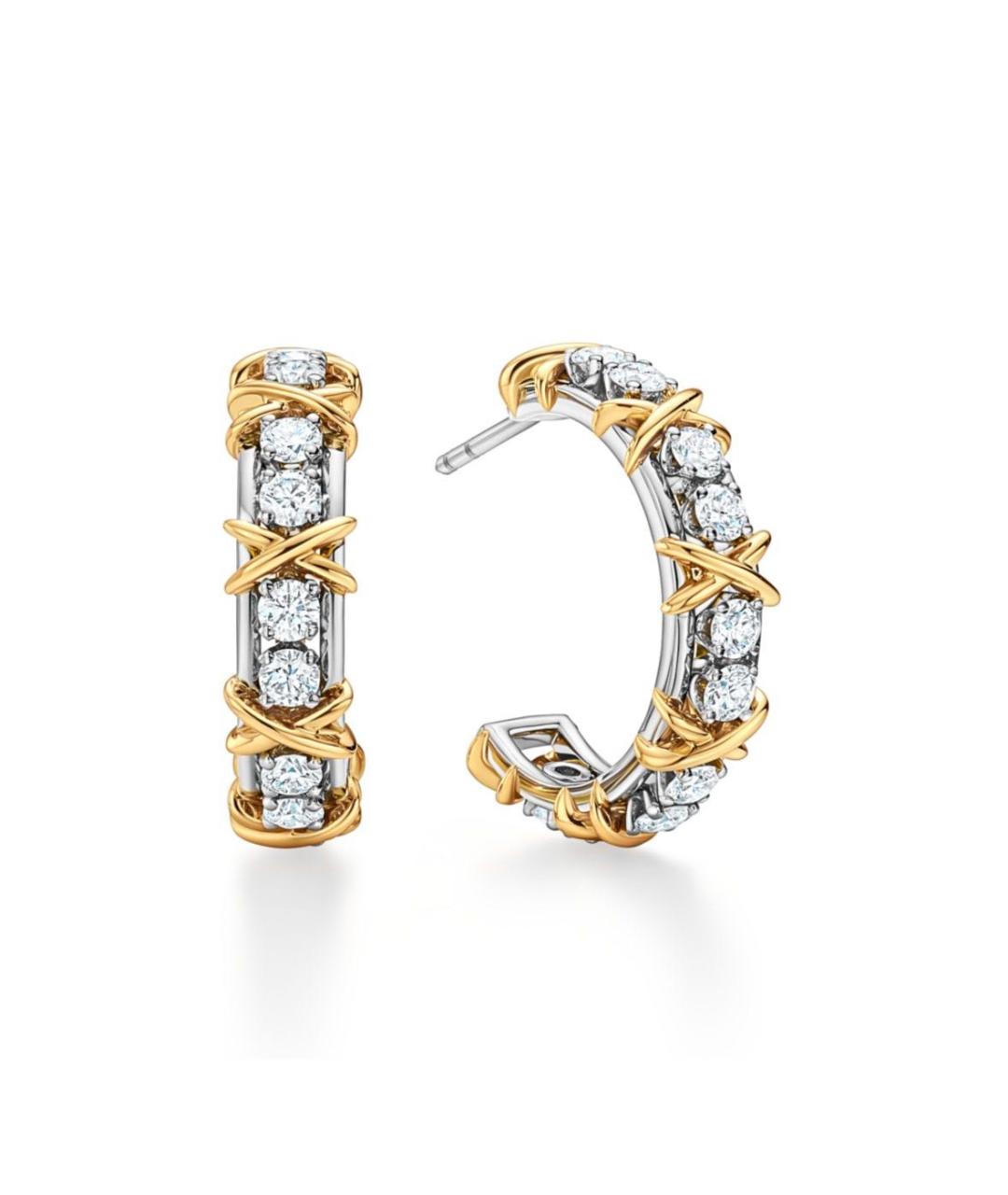TIFFANY&CO Золотые серьги из желтого золота, фото 5