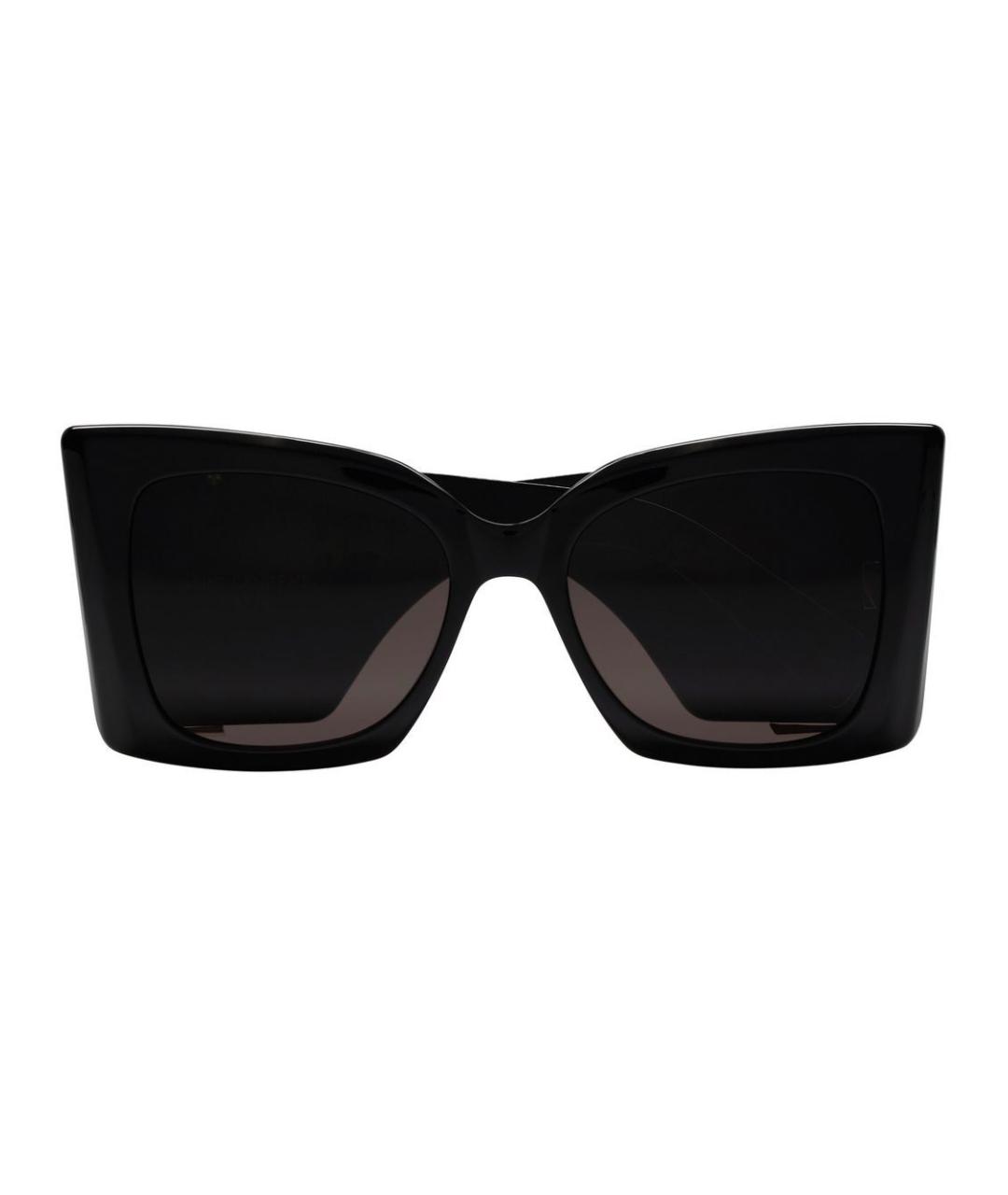 SAINT LAURENT Черные пластиковые солнцезащитные очки, фото 1