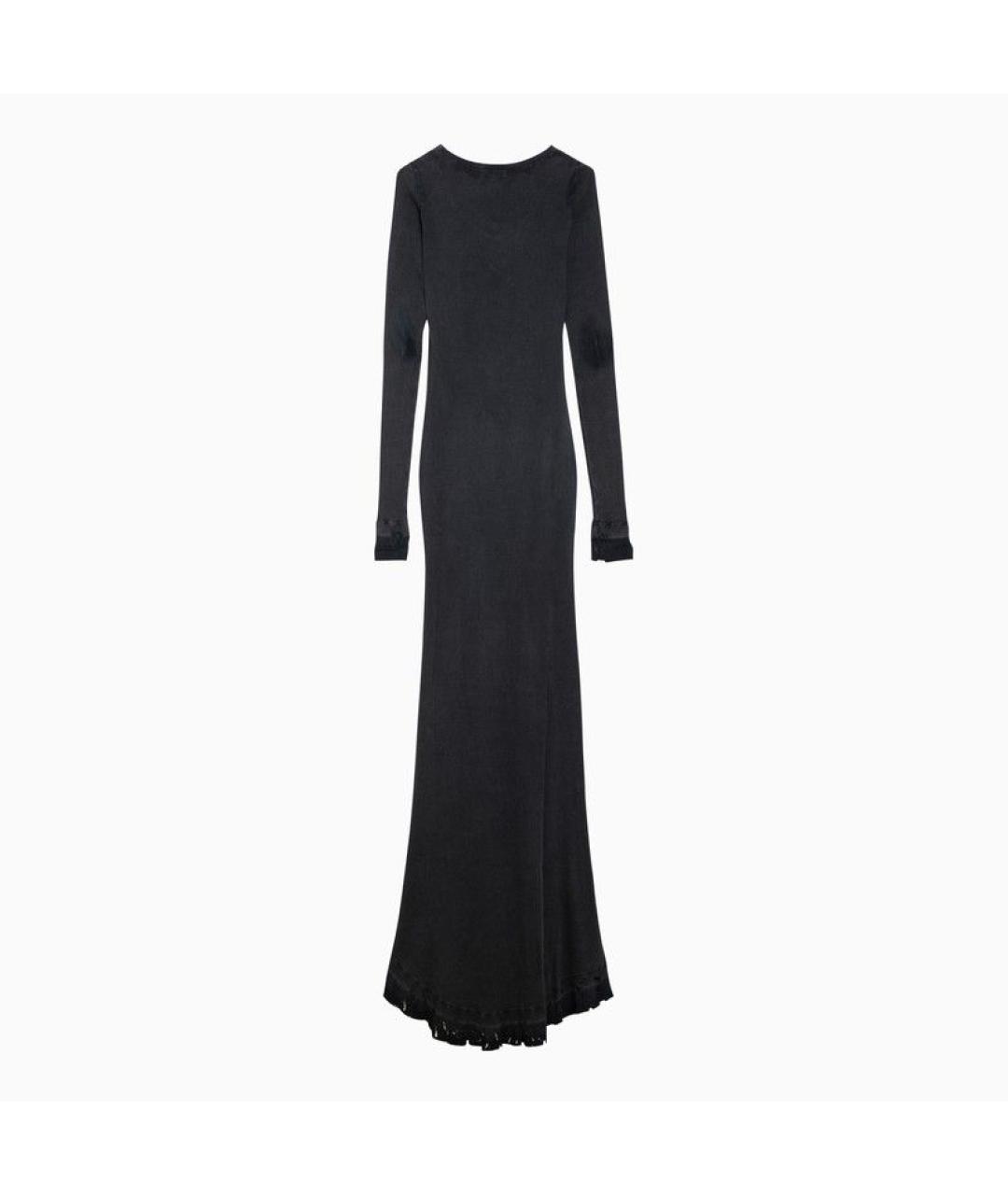 BALENCIAGA Черное хлопковое коктейльное платье, фото 2