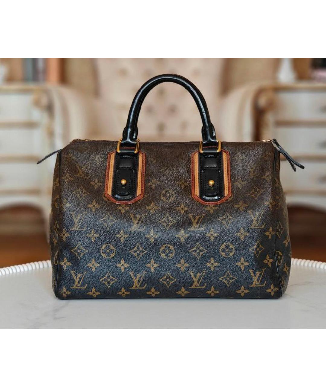LOUIS VUITTON Коричневая сумка с короткими ручками, фото 9