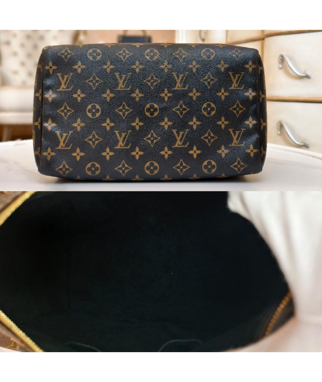 LOUIS VUITTON Коричневая сумка с короткими ручками, фото 6