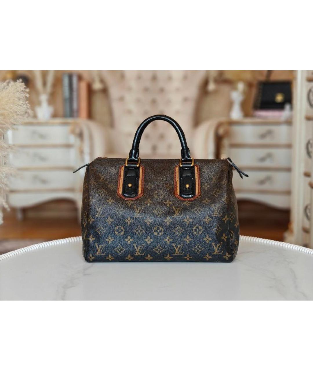 LOUIS VUITTON Коричневая сумка с короткими ручками, фото 8