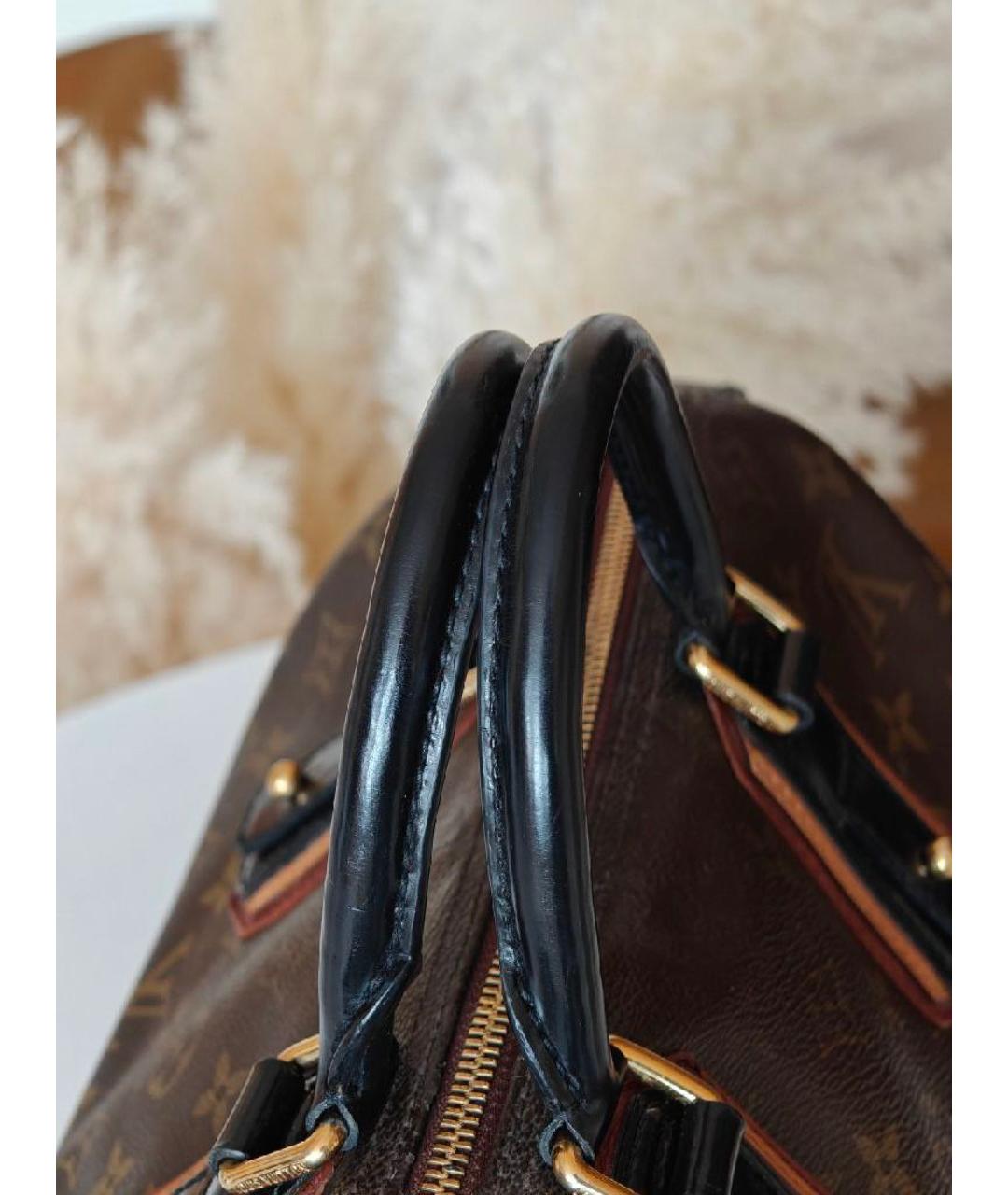 LOUIS VUITTON Коричневая сумка с короткими ручками, фото 7