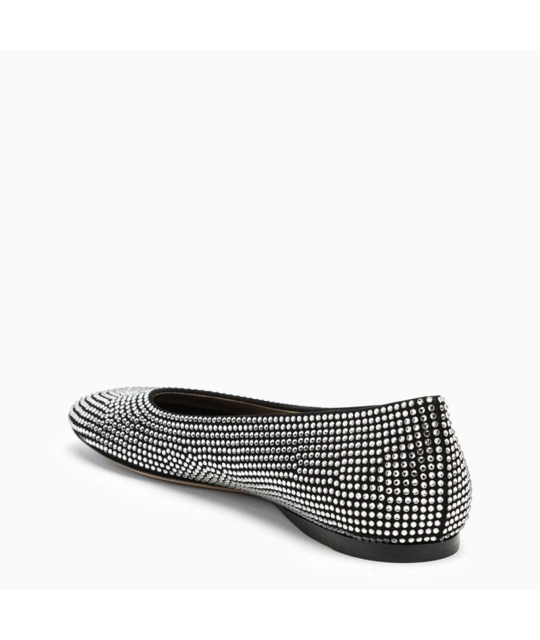 LOEWE Черные кожаные балетки, фото 4