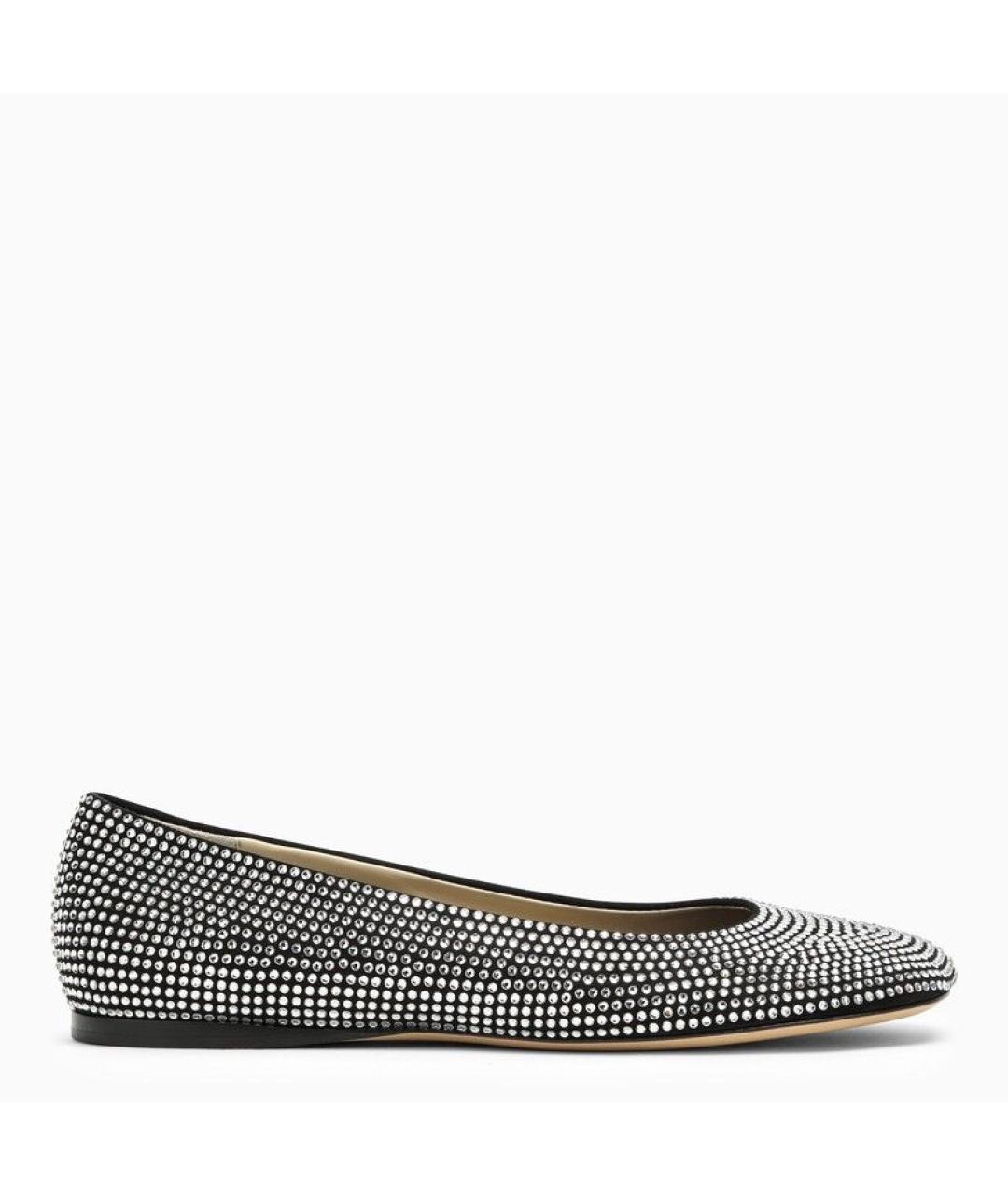 LOEWE Черные кожаные балетки, фото 6