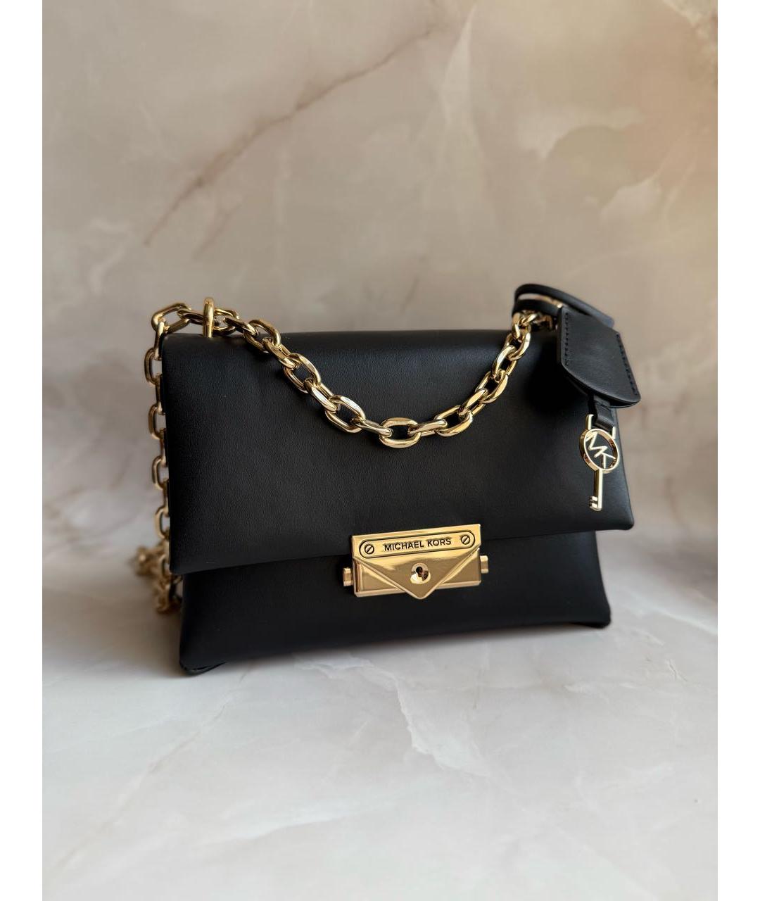 MICHAEL KORS Черная сумка через плечо из искусственной кожи, фото 4