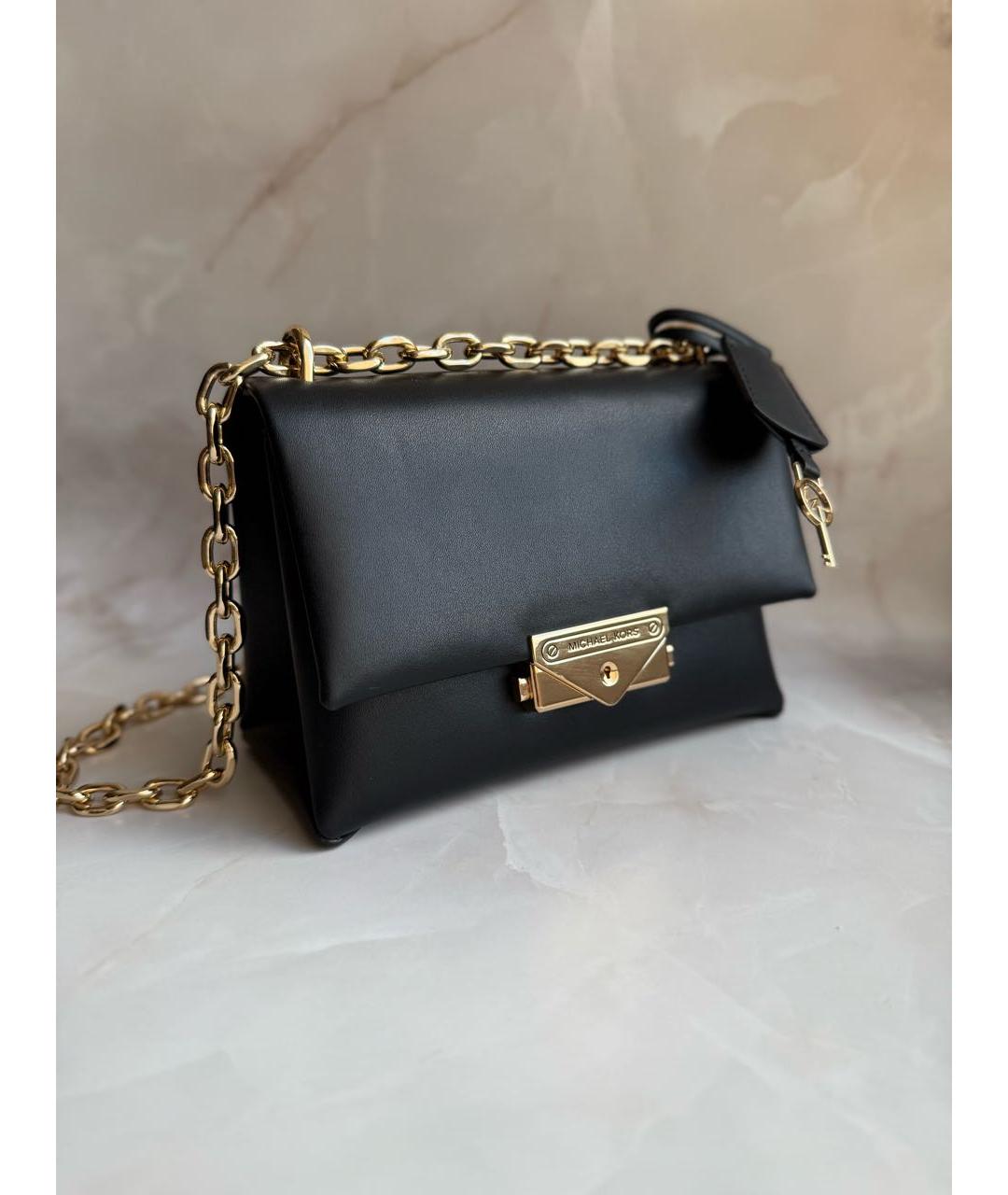 MICHAEL KORS Черная сумка через плечо из искусственной кожи, фото 2