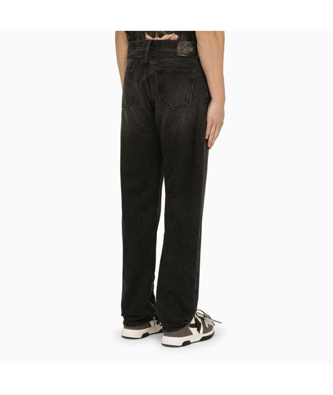 OFF-WHITE Черные полиэстеровые повседневные брюки, фото 4