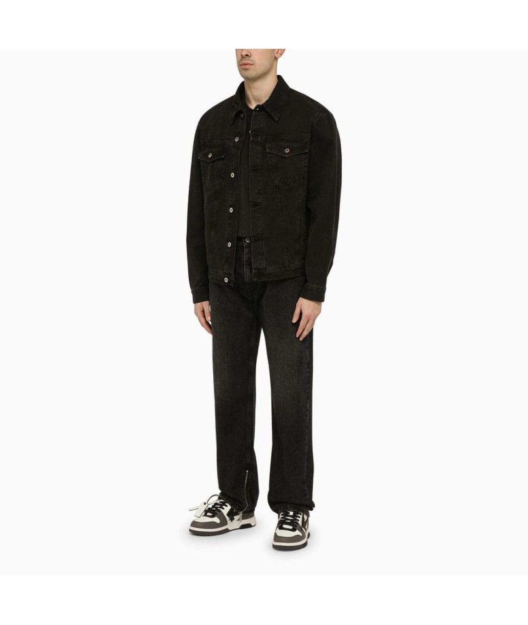 OFF-WHITE Черные полиэстеровые повседневные брюки, фото 2