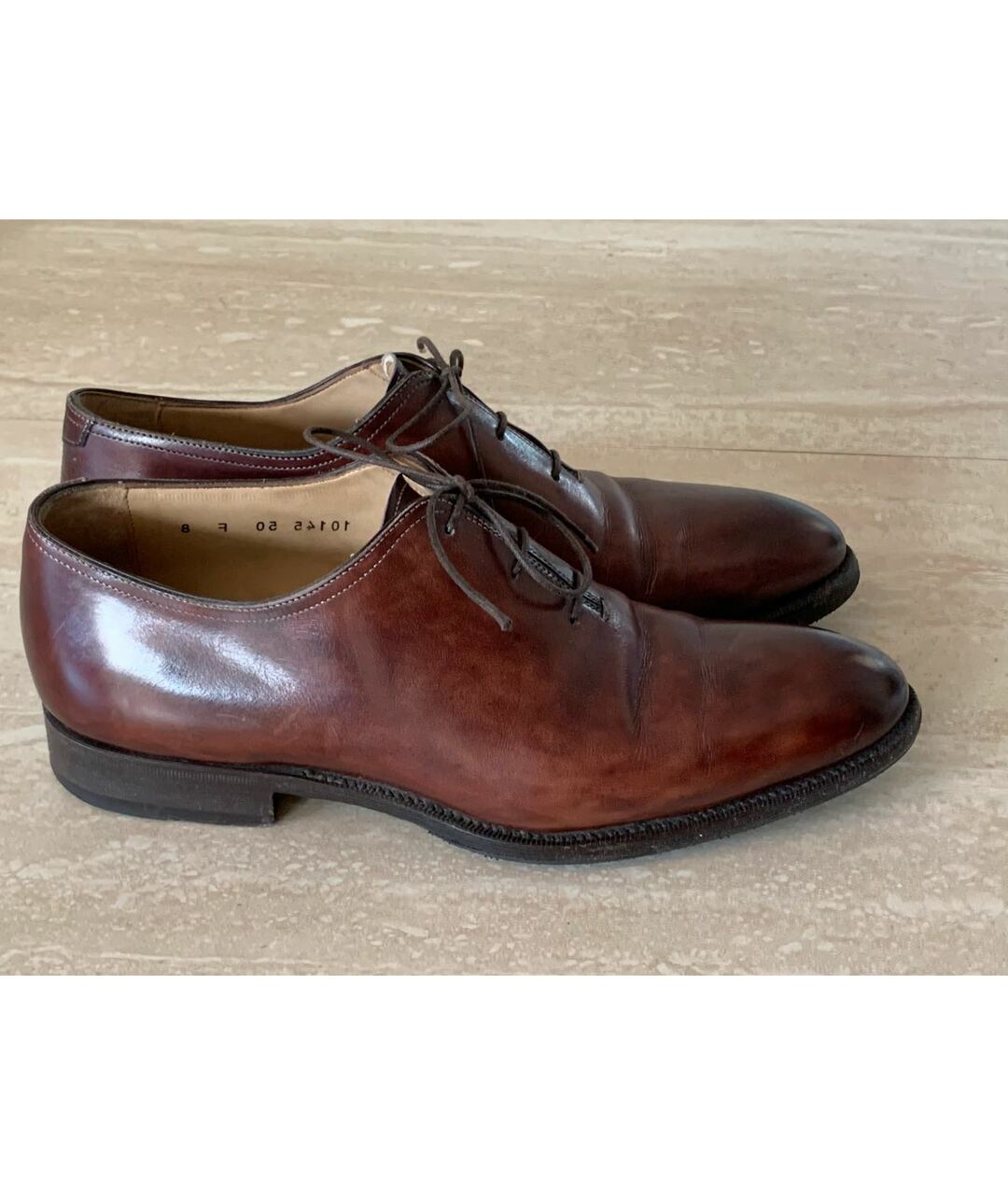 CASTELLO D'ORO Коричневые кожаные туфли, фото 8