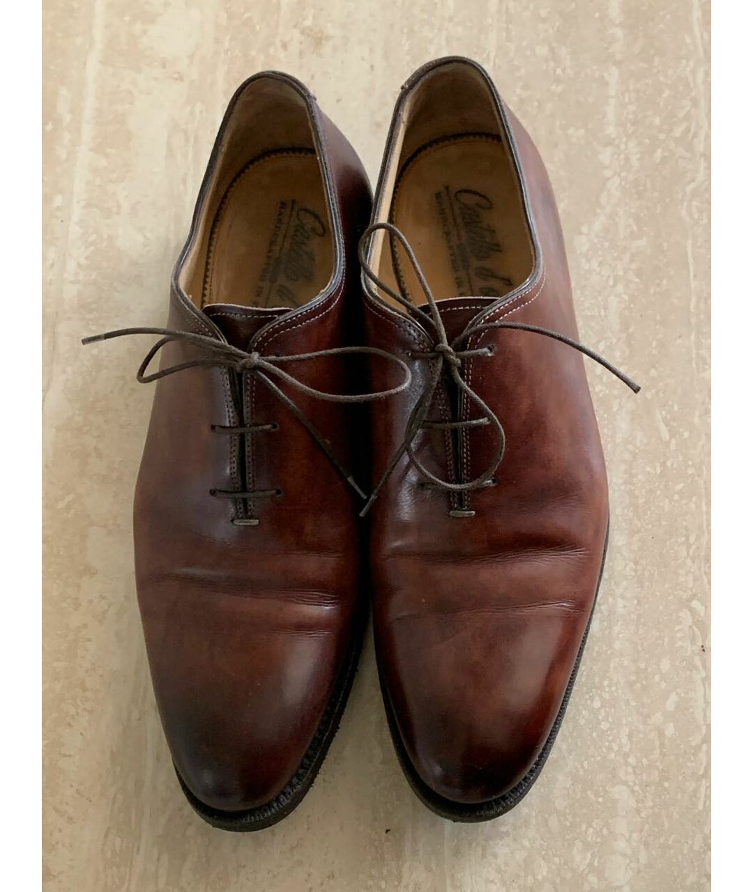 CASTELLO D'ORO Коричневые кожаные туфли, фото 2