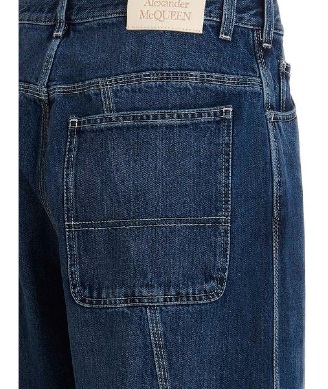 ALEXANDER MCQUEEN Синие прямые джинсы, фото 4