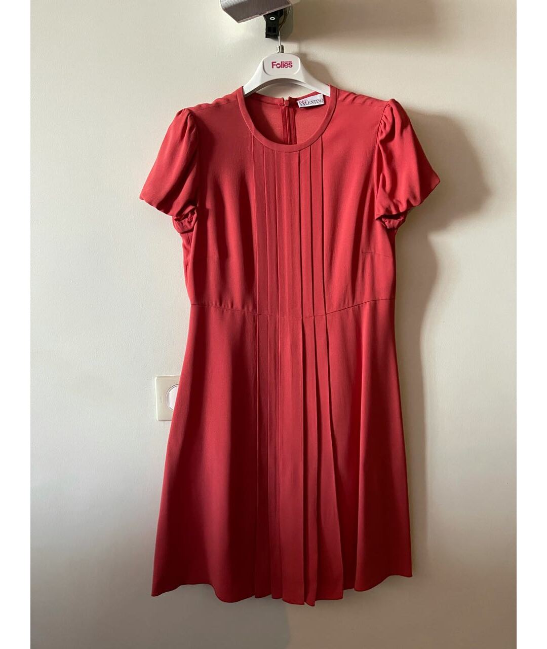 RED VALENTINO Розовое ацетатное повседневное платье, фото 5