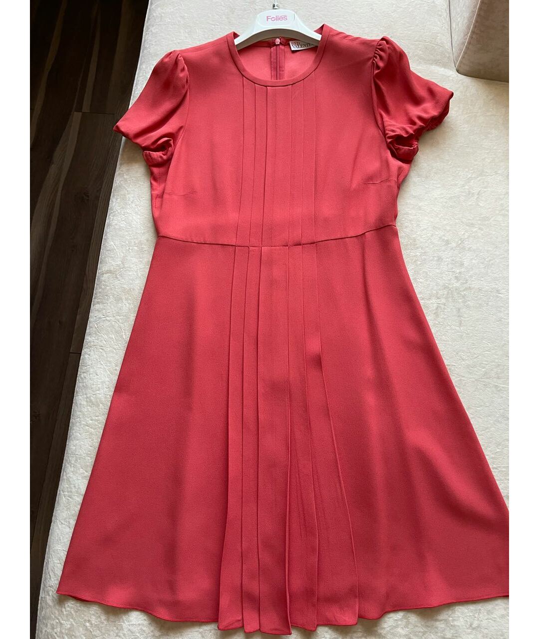 RED VALENTINO Розовое ацетатное повседневное платье, фото 7