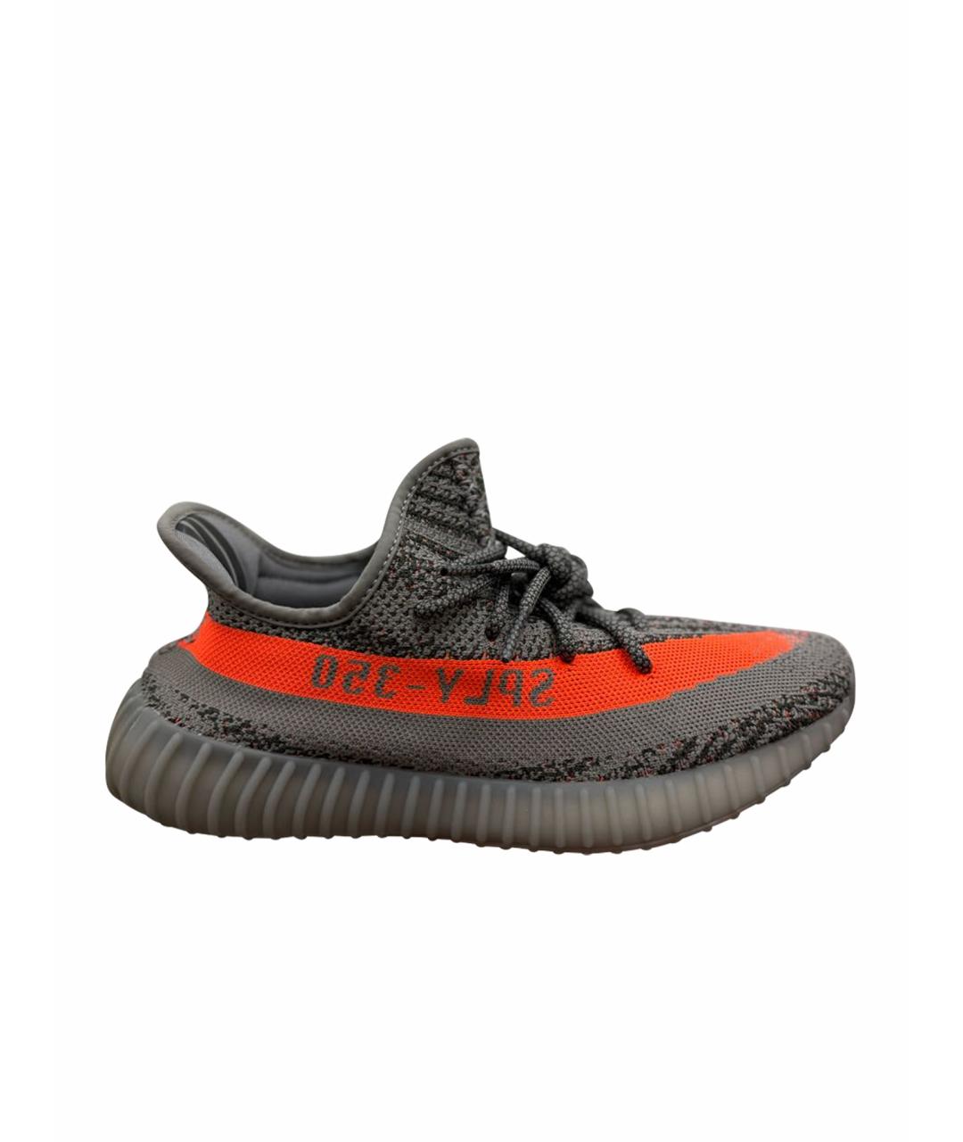ADIDAS YEEZY Серые низкие кроссовки / кеды, фото 1