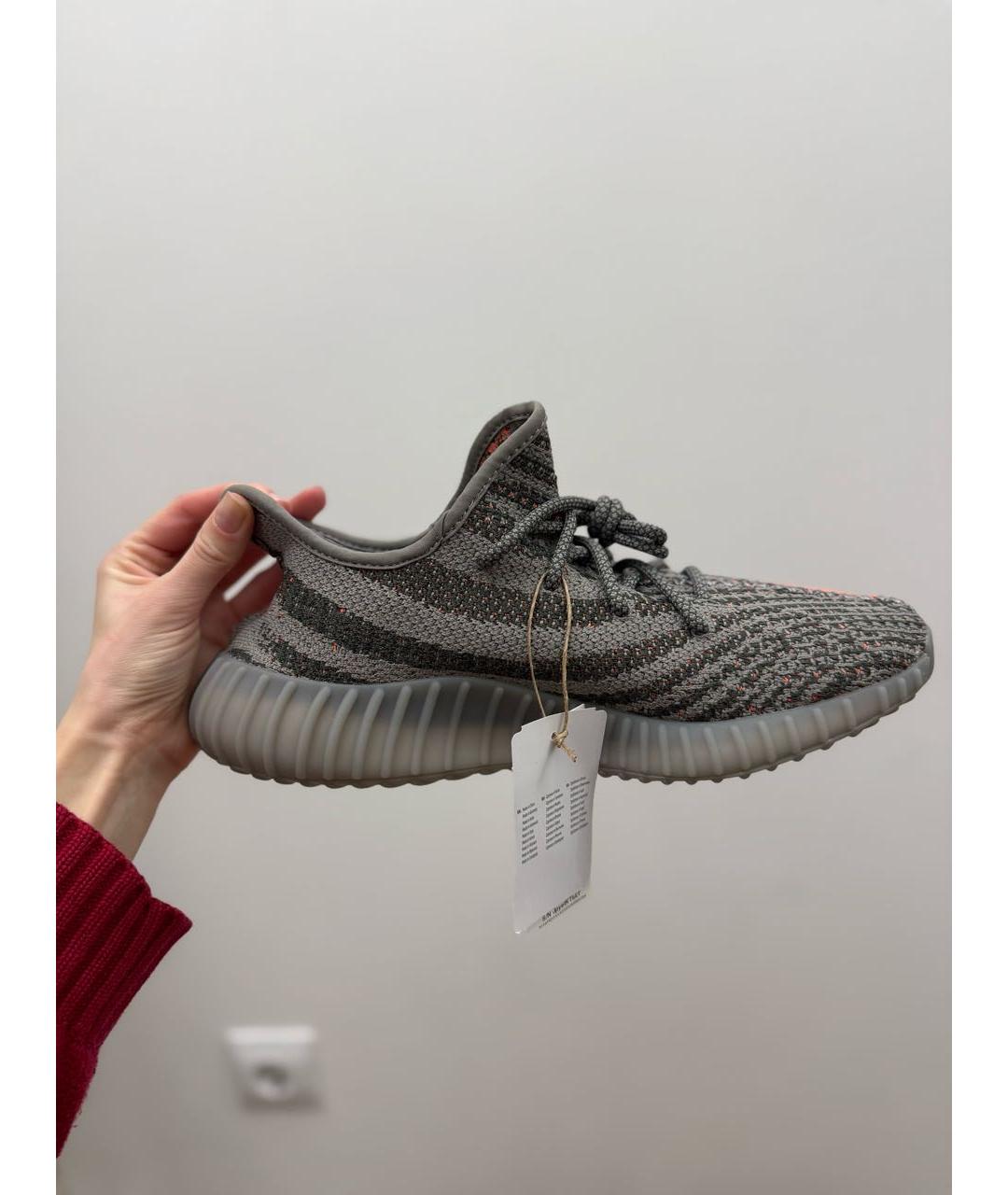 ADIDAS YEEZY Серые низкие кроссовки / кеды, фото 6