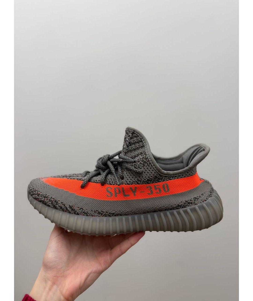 ADIDAS YEEZY Серые низкие кроссовки / кеды, фото 7