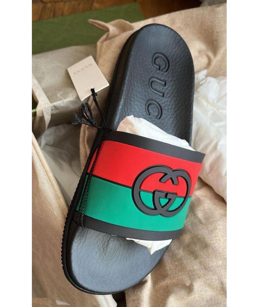 GUCCI Мульти шлепанцы, фото 3