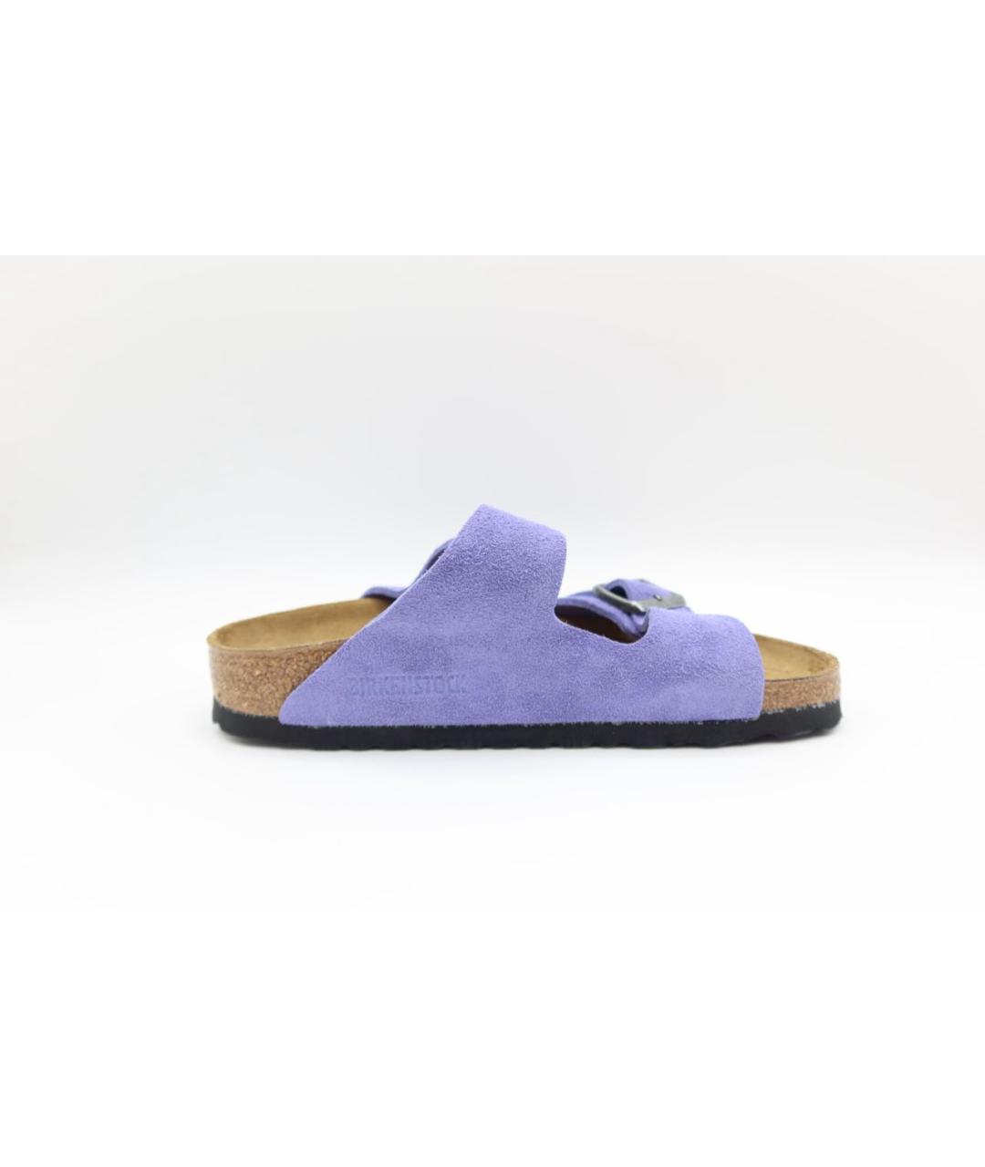BIRKENSTOCK Фиолетовые замшевые сандалии, фото 5