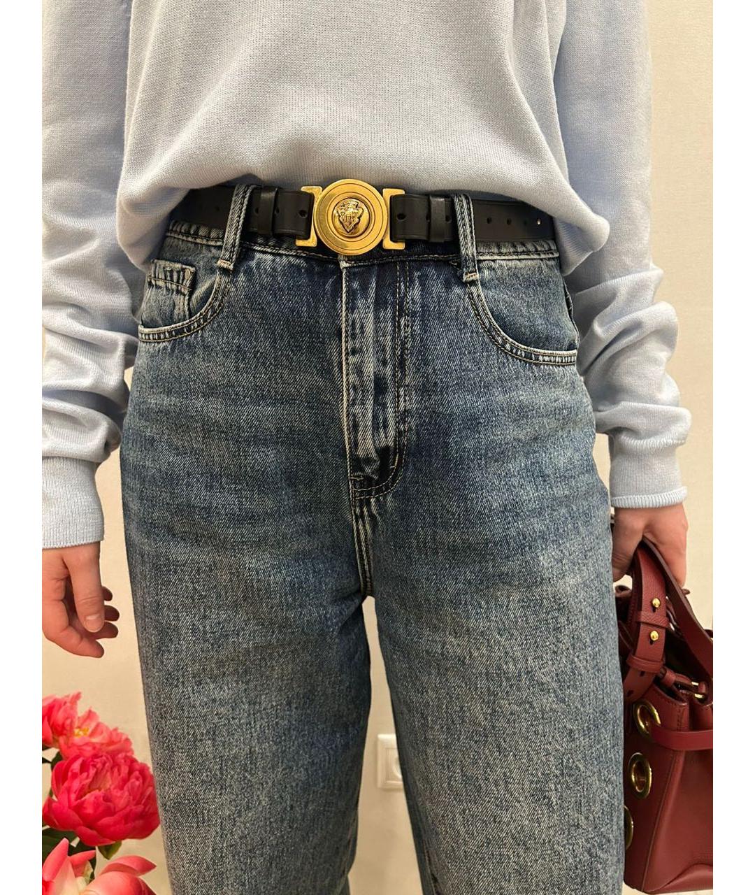 GUCCI Черный кожаный ремень, фото 4