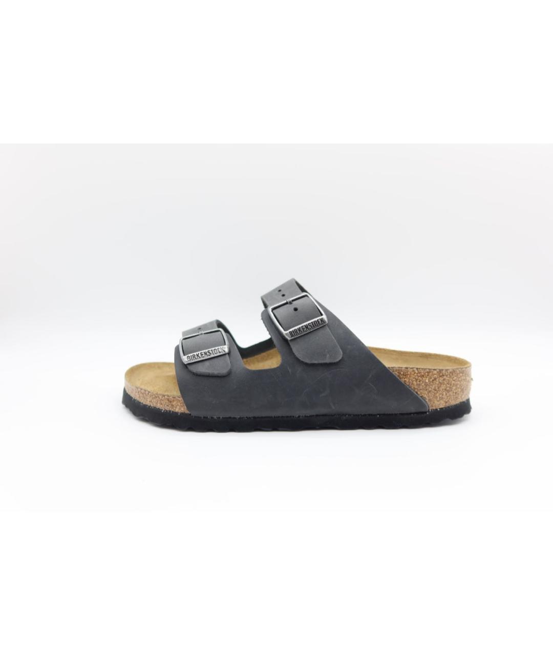 BIRKENSTOCK Черные кожаные сандалии, фото 2