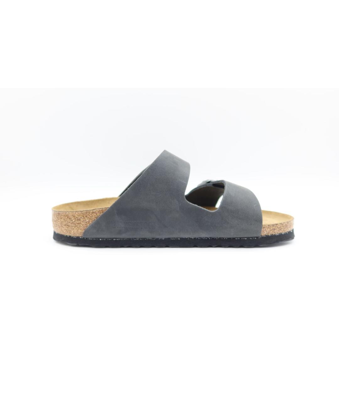 BIRKENSTOCK Черные кожаные сандалии, фото 4