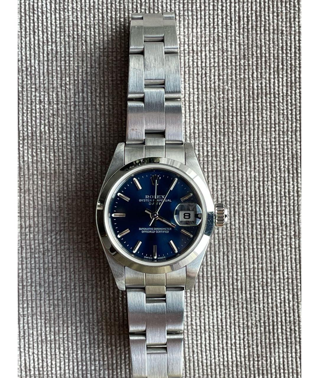 ROLEX Темно-синие часы, фото 3