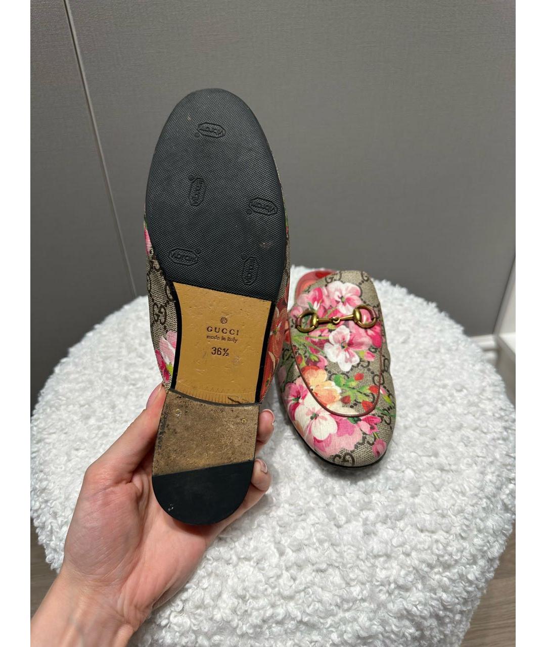 GUCCI Кожаные мюли, фото 4