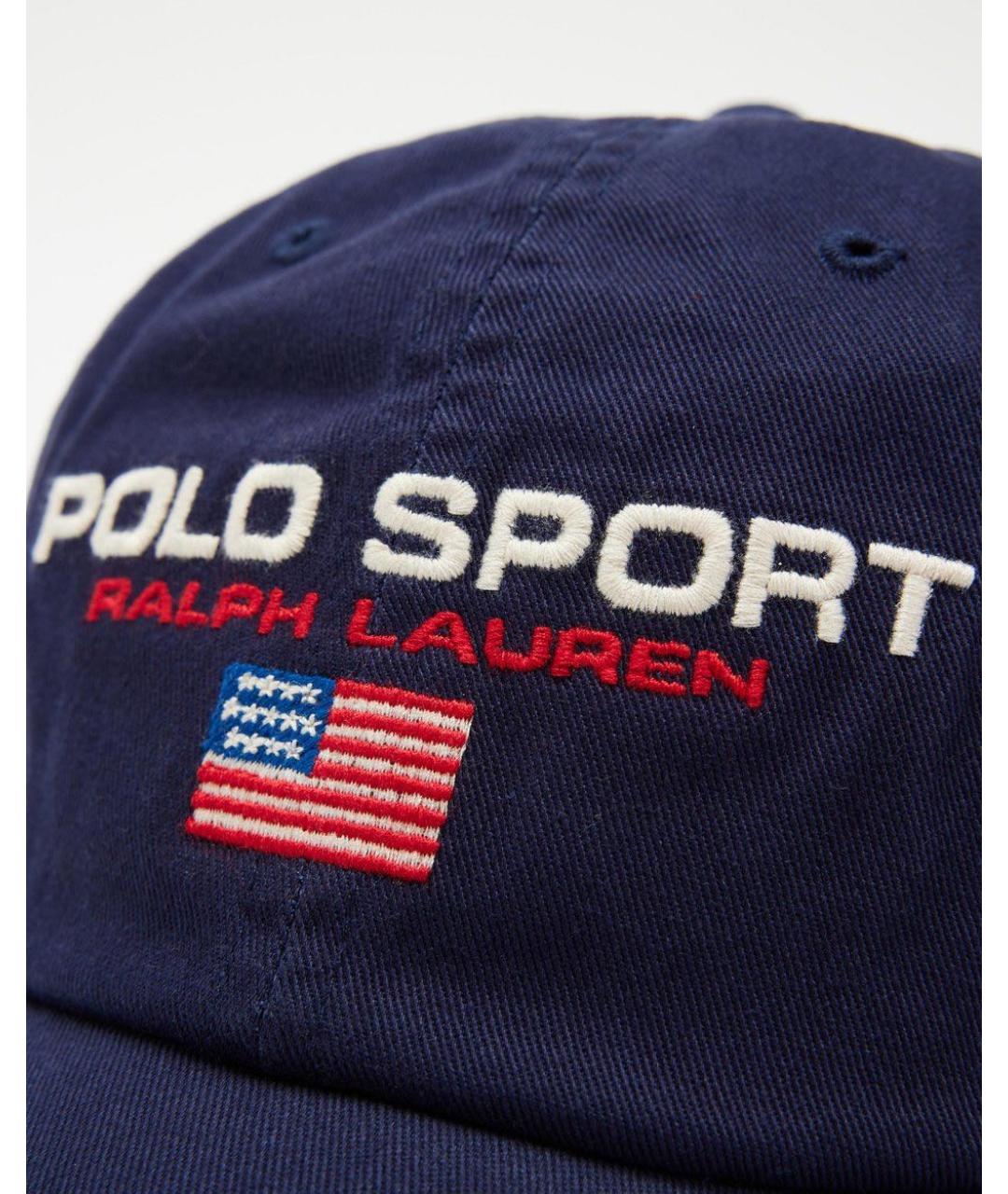 POLO RALPH LAUREN Темно-синяя хлопковая кепка, фото 4