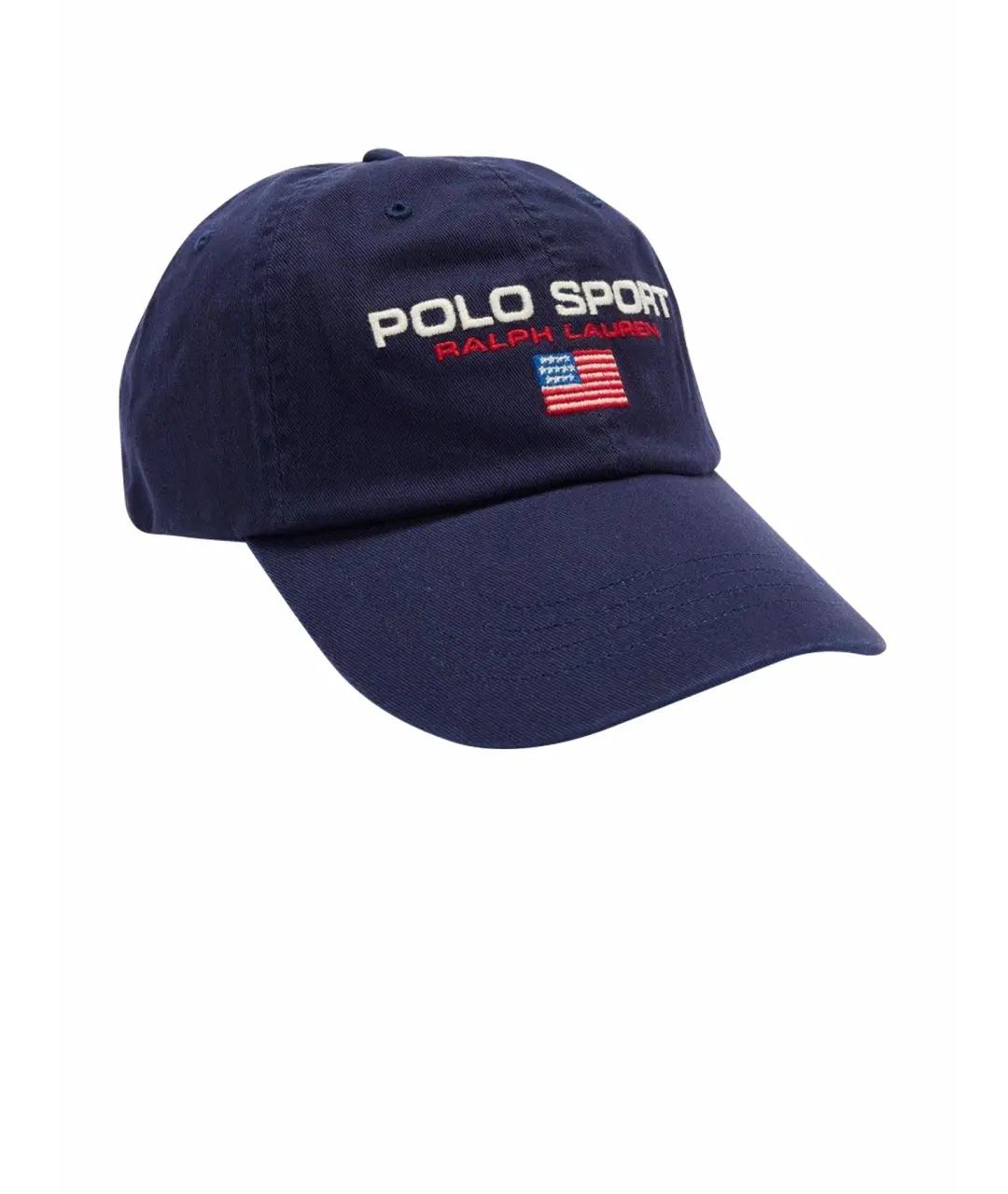 POLO RALPH LAUREN Темно-синяя хлопковая кепка, фото 1