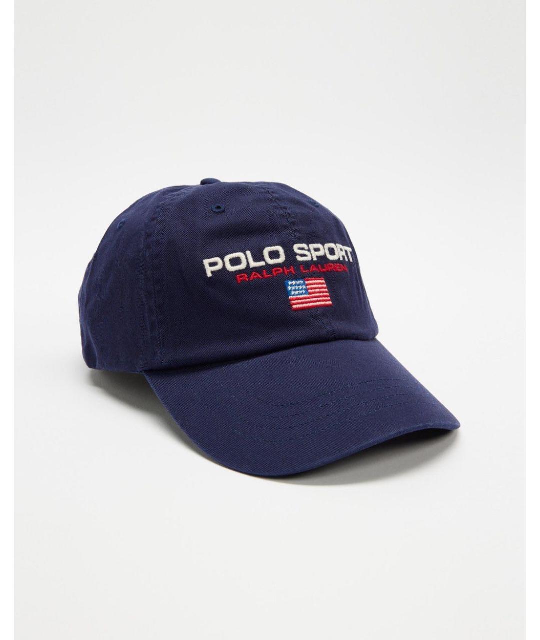 POLO RALPH LAUREN Темно-синяя хлопковая кепка, фото 2