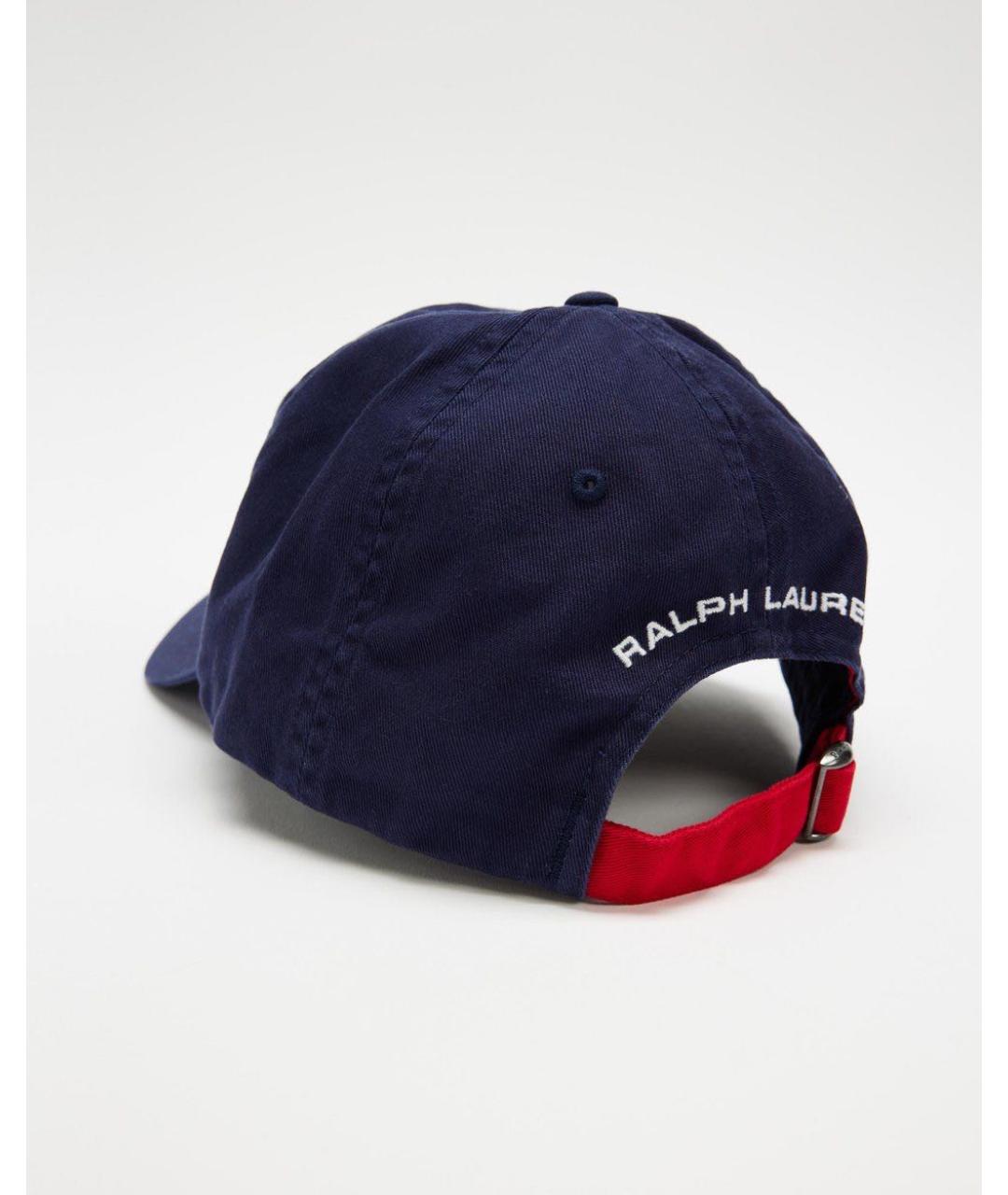 POLO RALPH LAUREN Темно-синяя хлопковая кепка, фото 3