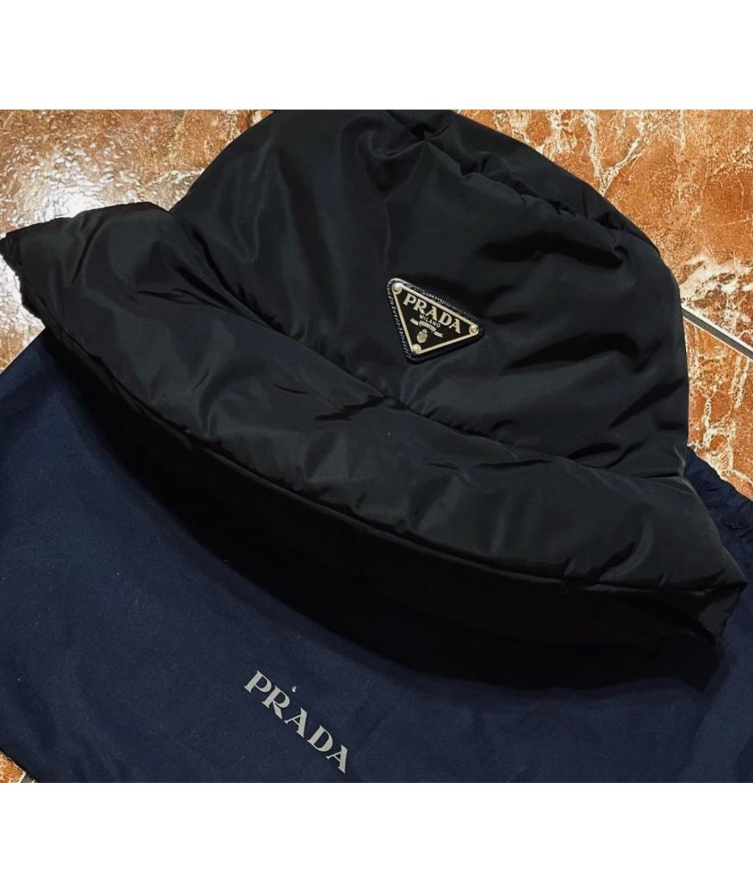 PRADA Черная шапка, фото 5