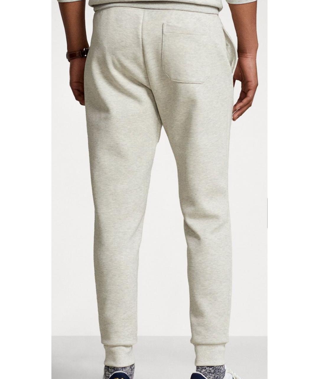 POLO RALPH LAUREN Серые хлопковые повседневные брюки, фото 2