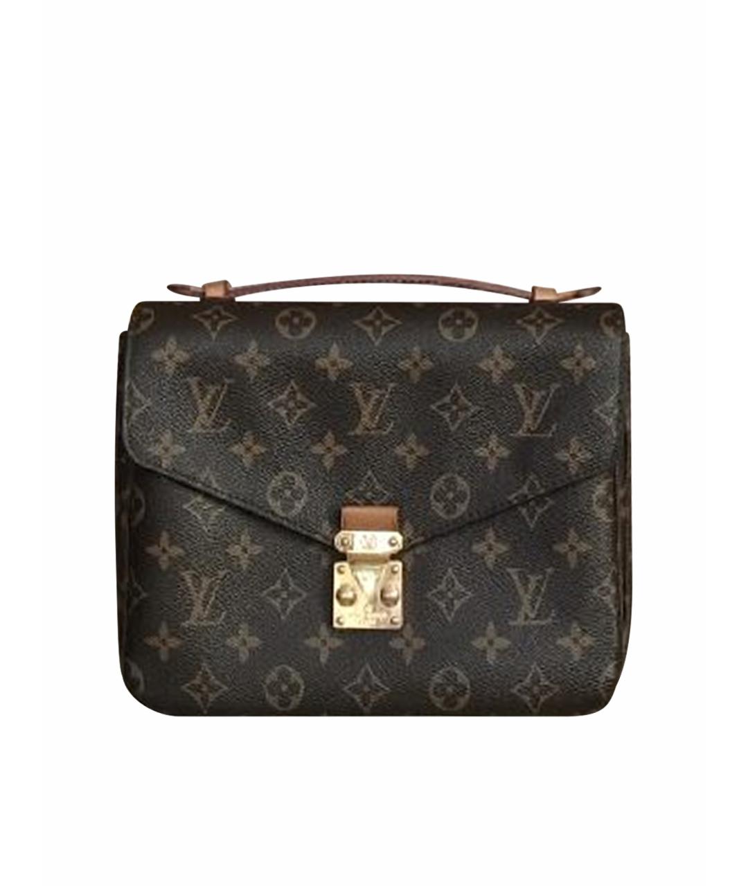 LOUIS VUITTON Коричневая сумка с короткими ручками, фото 1