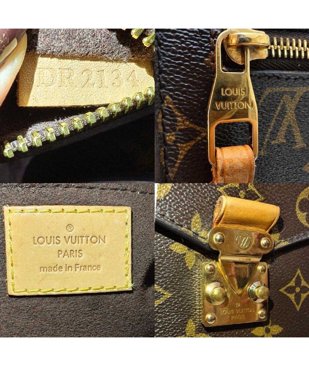 LOUIS VUITTON Коричневая сумка с короткими ручками, фото 5