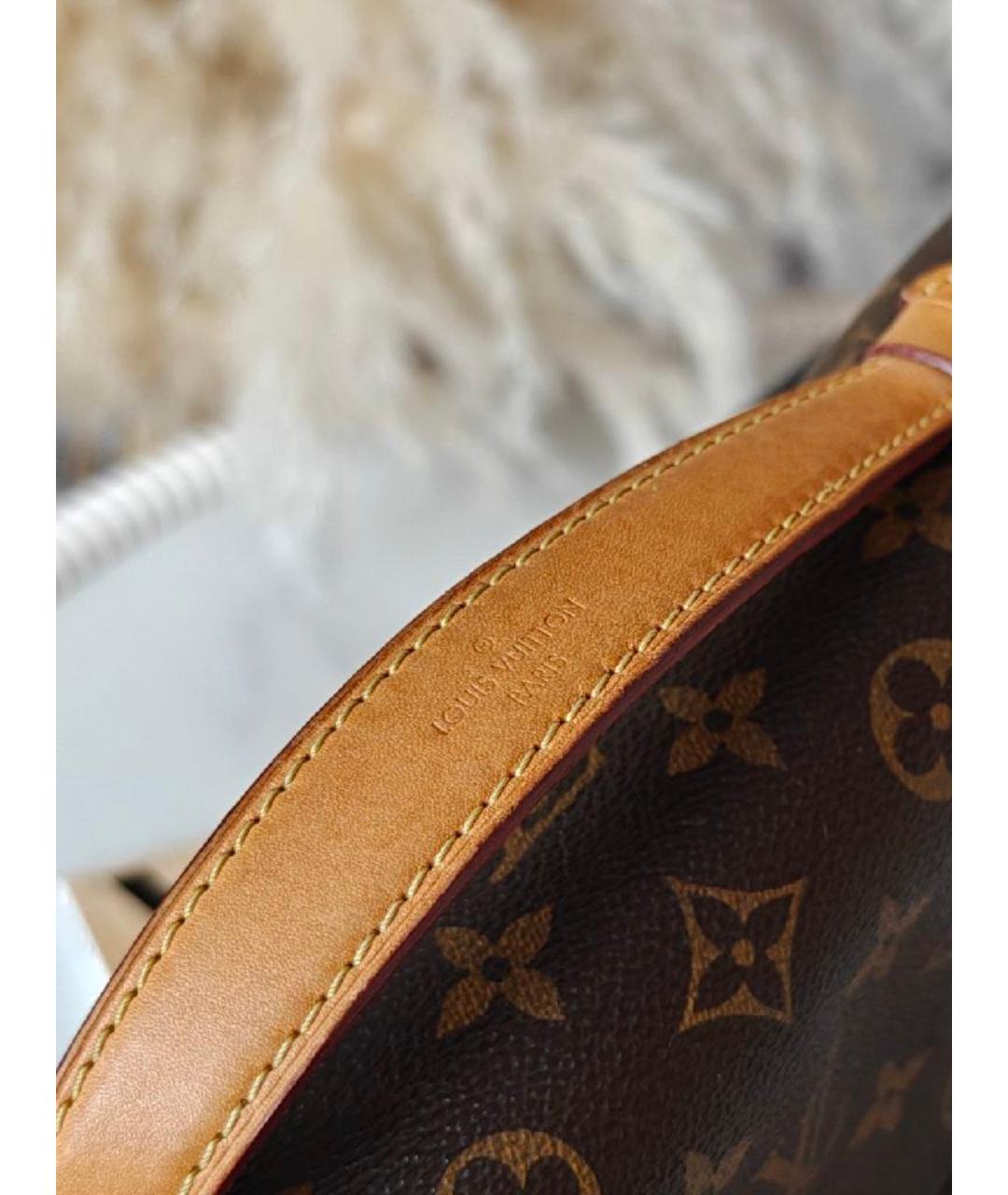 LOUIS VUITTON Коричневая сумка с короткими ручками, фото 8