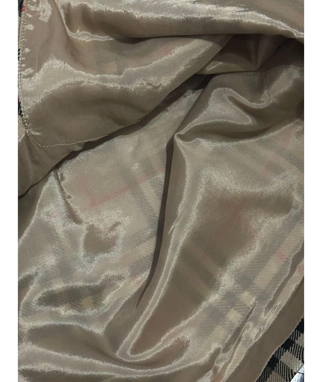 BURBERRY Мульти шерстяная юбка миди, фото 7
