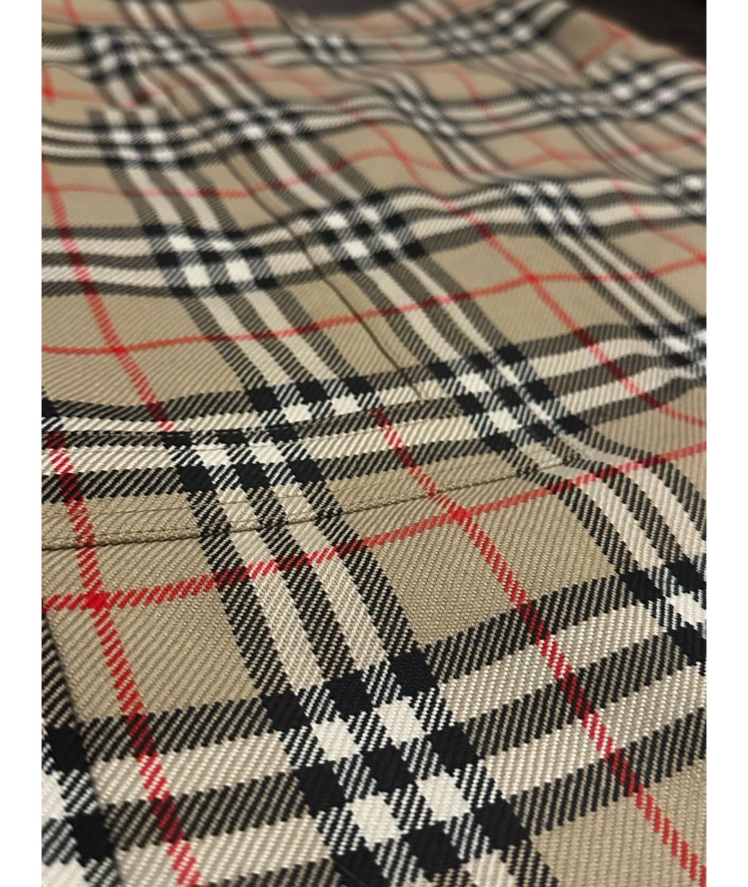 BURBERRY Мульти шерстяная юбка миди, фото 8