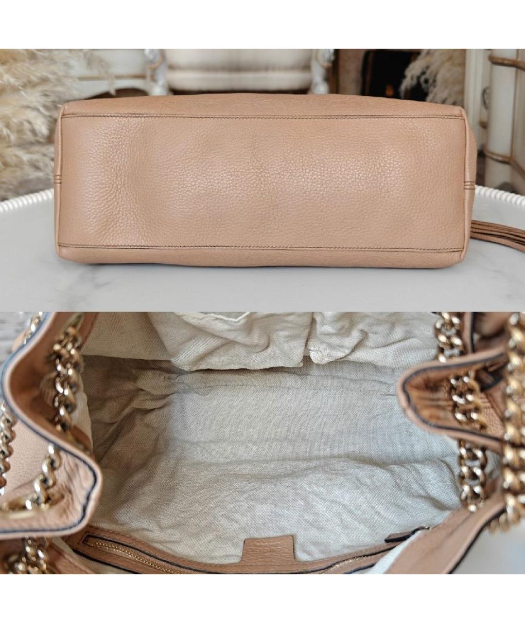 GUCCI Кожаная сумка с короткими ручками, фото 6