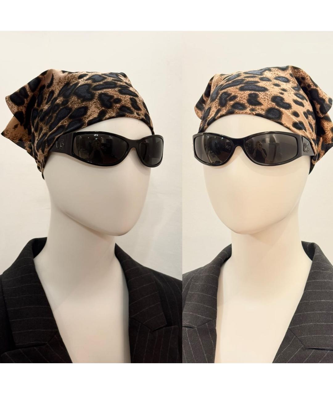 DOLCE&GABBANA Черные пластиковые солнцезащитные очки, фото 8