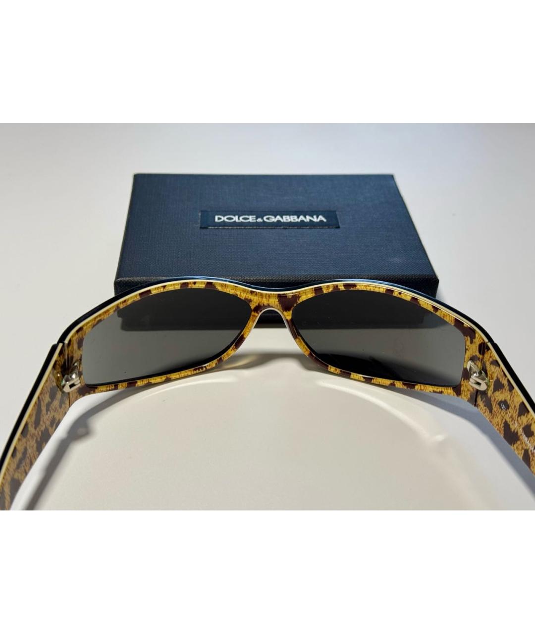 DOLCE&GABBANA Черные пластиковые солнцезащитные очки, фото 3