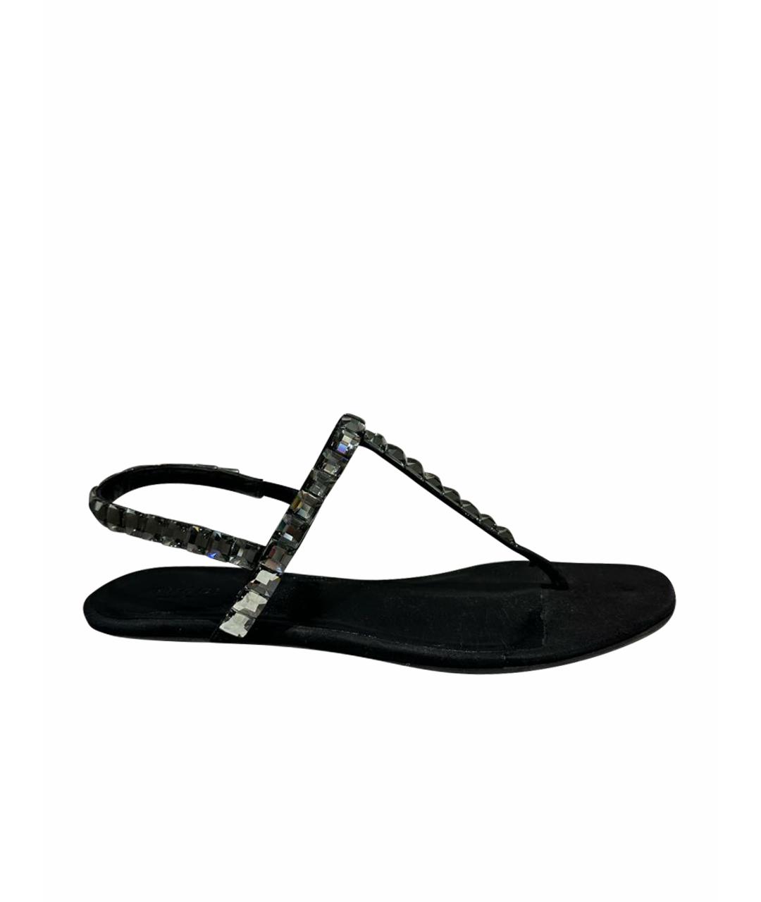GUCCI Черные сандалии, фото 1