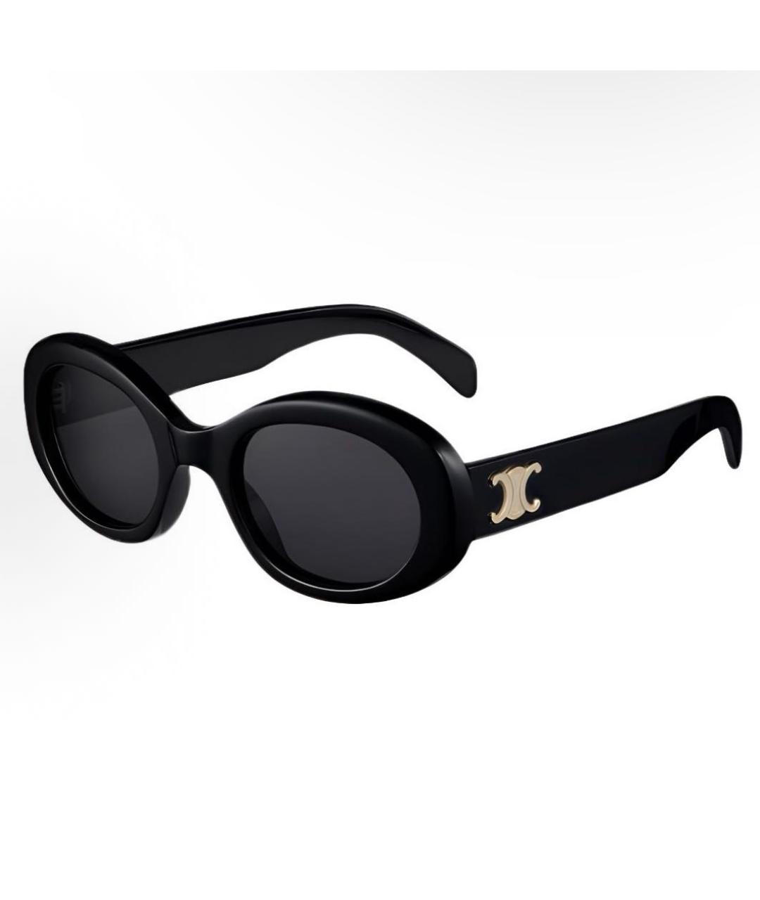 CELINE Черные пластиковые солнцезащитные очки, фото 5