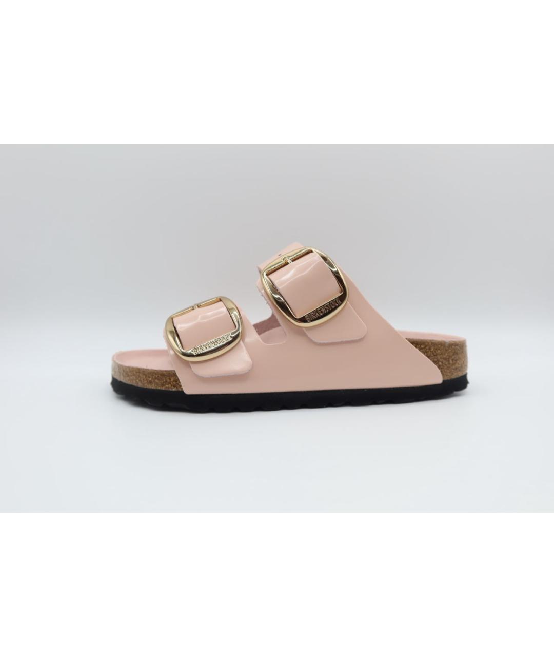BIRKENSTOCK Розовые кожаные сандалии, фото 3