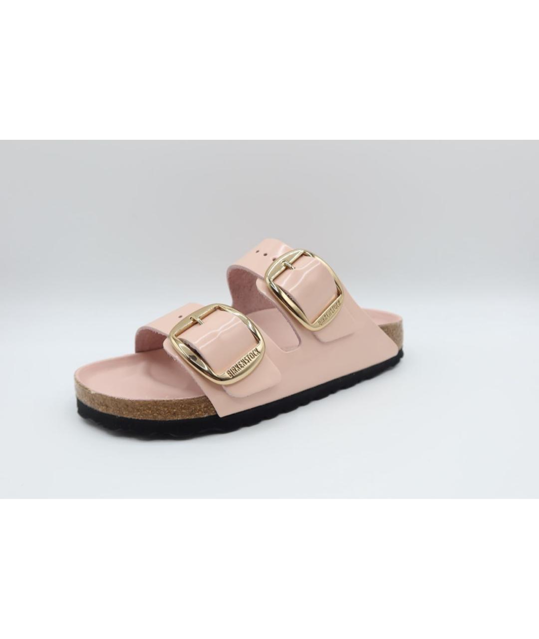 BIRKENSTOCK Розовые кожаные сандалии, фото 4